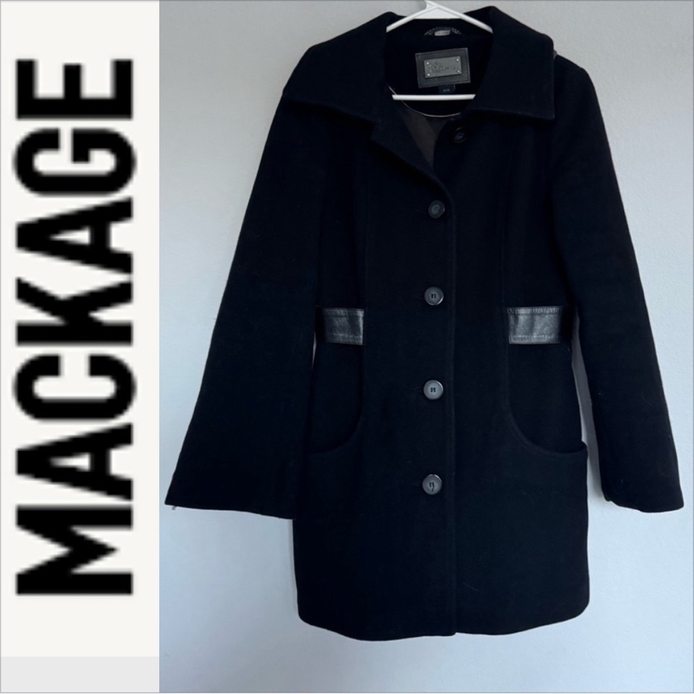 Mackage luxury wool cashmere blend coat M